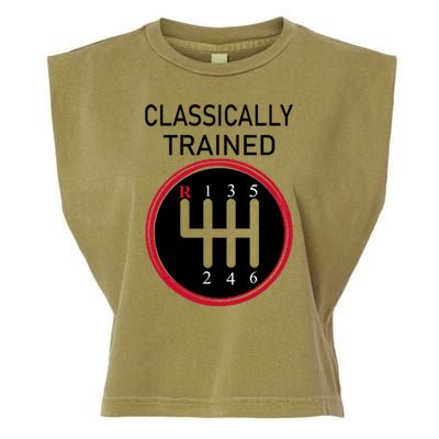 Racing Three Pedals Classically Trained Ual Transmission Gift Garment-Dyed Women's Muscle Tee