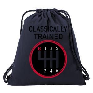 Racing Three Pedals Classically Trained Ual Transmission Gift Drawstring Bag