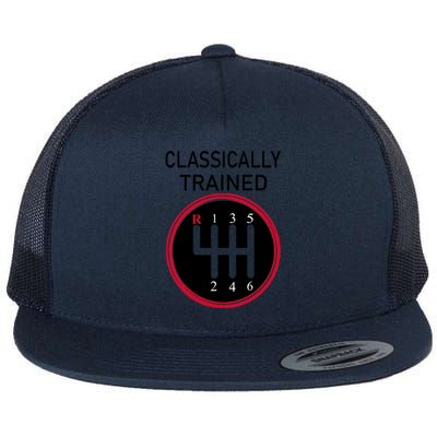 Racing Three Pedals Classically Trained Ual Transmission Gift Flat Bill Trucker Hat