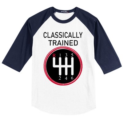 Racing Three Pedals Classically Trained Ual Transmission Gift Baseball Sleeve Shirt