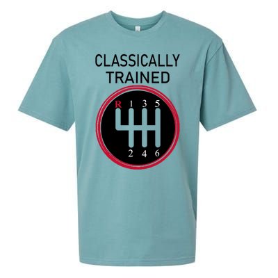 Racing Three Pedals Classically Trained Ual Transmission Gift Sueded Cloud Jersey T-Shirt