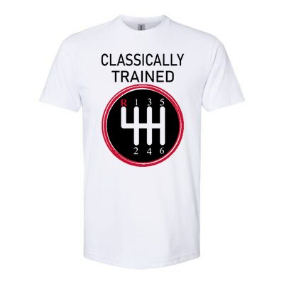 Racing Three Pedals Classically Trained Ual Transmission Gift Softstyle CVC T-Shirt