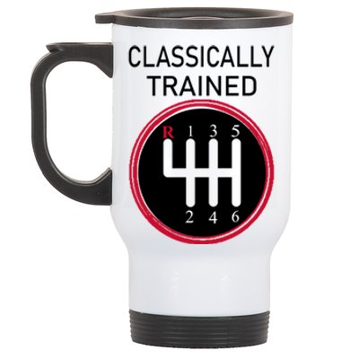 Racing Three Pedals Classically Trained Ual Transmission Gift Stainless Steel Travel Mug