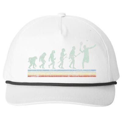 Retro Tennis Player Evolution Racket Game Sports Lover Snapback Five-Panel Rope Hat