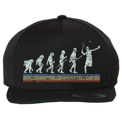 Retro Tennis Player Evolution Racket Game Sports Lover Wool Snapback Cap