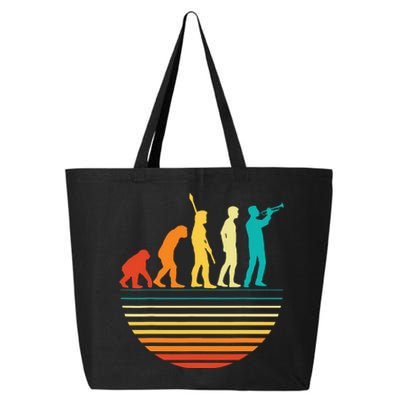 Retro Trumpet Player Marching Band Trumpeter I Evolution 25L Jumbo Tote