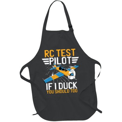 Rc Test Pilot If I Duck You Should Too Model Aircraft Pilot Full-Length Apron With Pockets