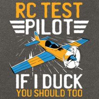 Rc Test Pilot If I Duck You Should Too Model Aircraft Pilot Cotton Canvas Backpack