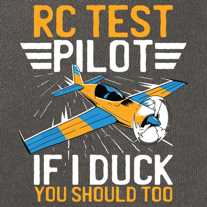 Rc Test Pilot If I Duck You Should Too Model Aircraft Pilot Cotton Canvas Backpack