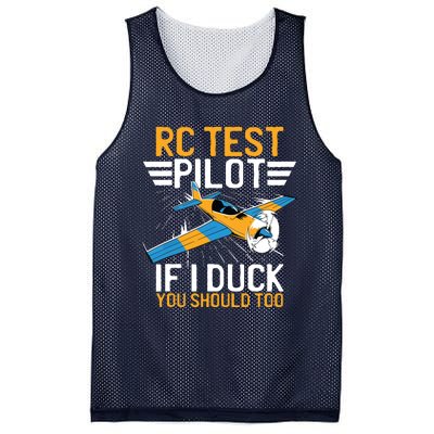 Rc Test Pilot If I Duck You Should Too Model Aircraft Pilot Mesh Reversible Basketball Jersey Tank