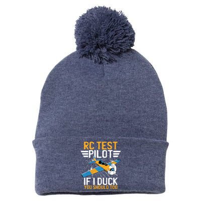 Rc Test Pilot If I Duck You Should Too Model Aircraft Pilot Pom Pom 12in Knit Beanie
