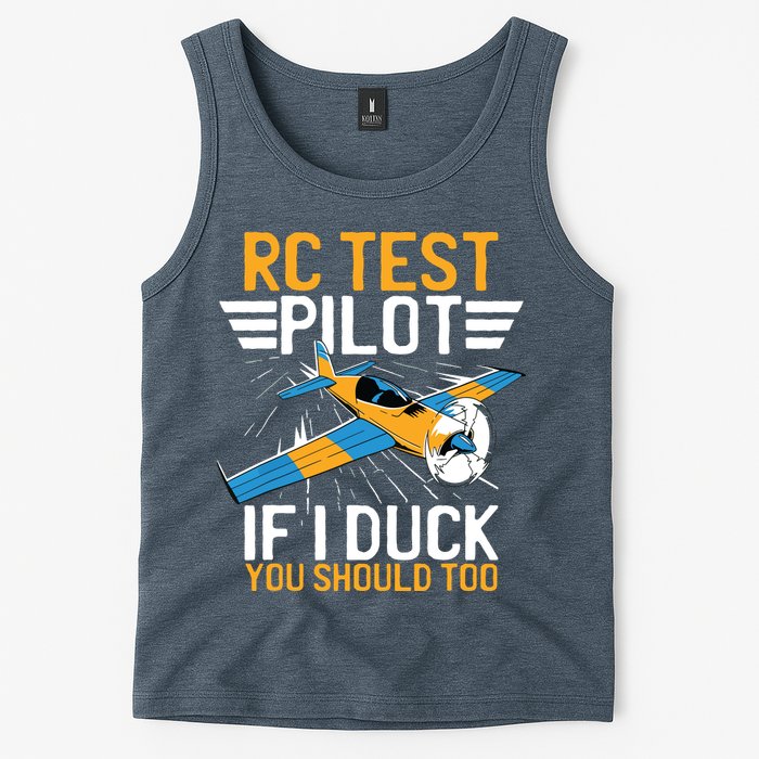 Rc Test Pilot If I Duck You Should Too Model Aircraft Pilot Tank Top