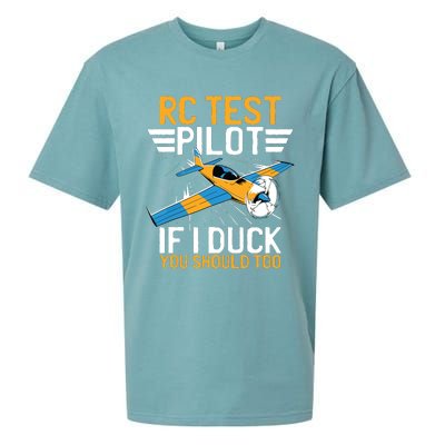 Rc Test Pilot If I Duck You Should Too Model Aircraft Pilot Sueded Cloud Jersey T-Shirt