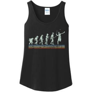 Retro Tennis Player Evolution Racket Game Sports Lover Ladies Essential Tank