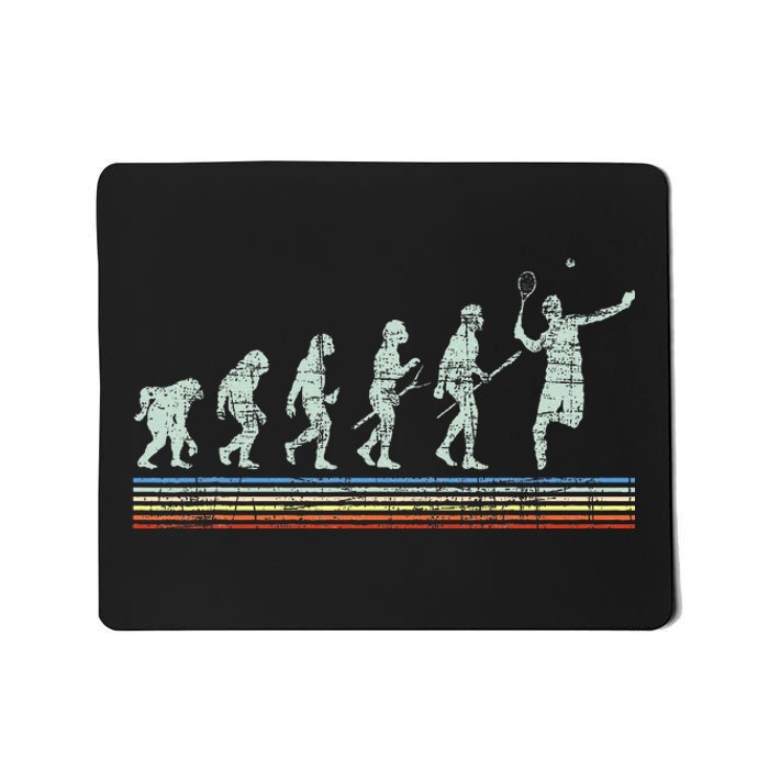 Retro Tennis Player Evolution Racket Game Sports Lover Mousepad