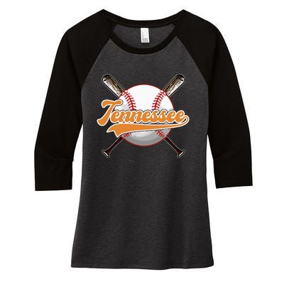 Retro Tennessies Pride Tennessies Strong Proud Of Tennessian Women's Tri-Blend 3/4-Sleeve Raglan Shirt