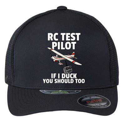 Rc Test Pilot Gift For Rc Plane Model Airplane Lover Flexfit Unipanel Trucker Cap