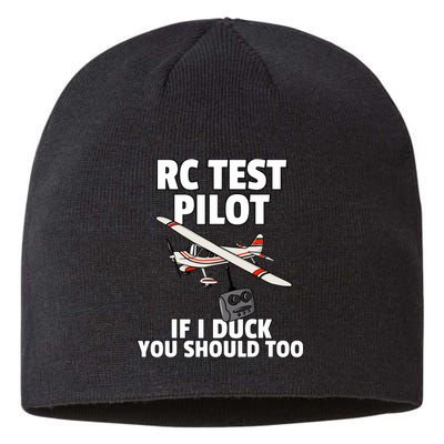 Rc Test Pilot Gift For Rc Plane Model Airplane Lover Sustainable Beanie