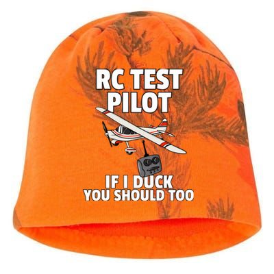 Rc Test Pilot Gift For Rc Plane Model Airplane Lover Kati - Camo Knit Beanie