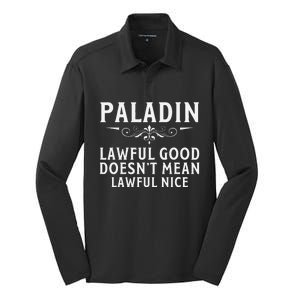 Roleplaying Tabletop Paladin Silk Touch Performance Long Sleeve Polo