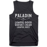 Roleplaying Tabletop Paladin Tank Top