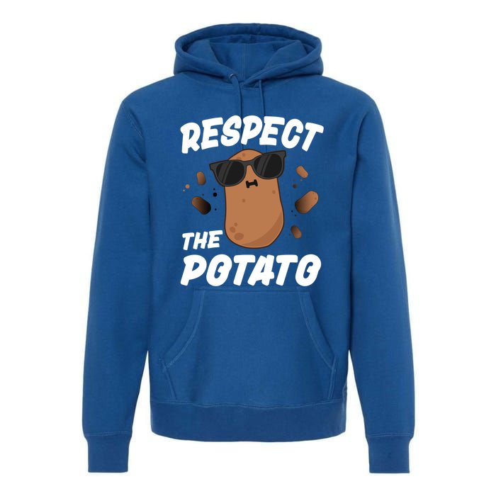 Respect The Potato Gift For Kids Boys Men Funny Vegetable Gift Premium Hoodie