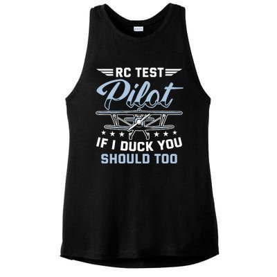 Rc Test Pilot Model Airplane Pilot Model Flight Rc Airplane Ladies PosiCharge Tri-Blend Wicking Tank