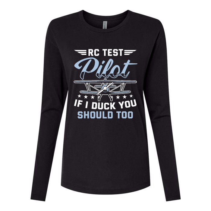 Rc Test Pilot Model Airplane Pilot Model Flight Rc Airplane Womens Cotton Relaxed Long Sleeve T-Shirt