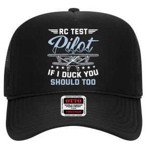 Rc Test Pilot Model Airplane Pilot Model Flight Rc Airplane High Crown Mesh Back Trucker Hat