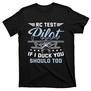 Rc Test Pilot Model Airplane Pilot Model Flight Rc Airplane T-Shirt