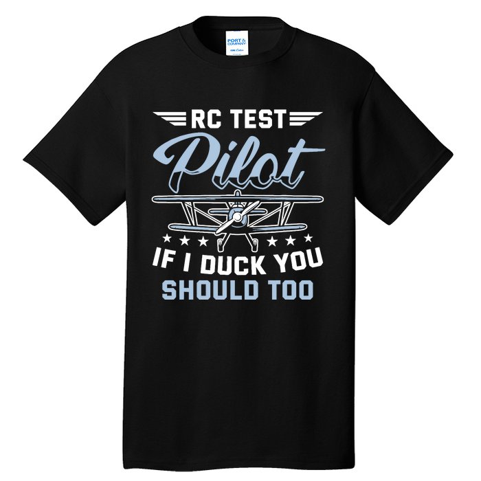 Rc Test Pilot Model Airplane Pilot Model Flight Rc Airplane Tall T-Shirt