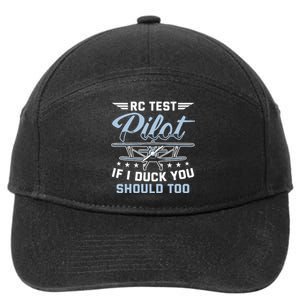 Rc Test Pilot Model Airplane Pilot Model Flight Rc Airplane 7-Panel Snapback Hat