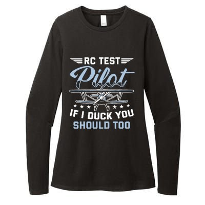 Rc Test Pilot Model Airplane Pilot Model Flight Rc Airplane Womens CVC Long Sleeve Shirt