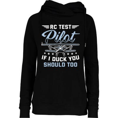 Rc Test Pilot Model Airplane Pilot Model Flight Rc Airplane Womens Funnel Neck Pullover Hood