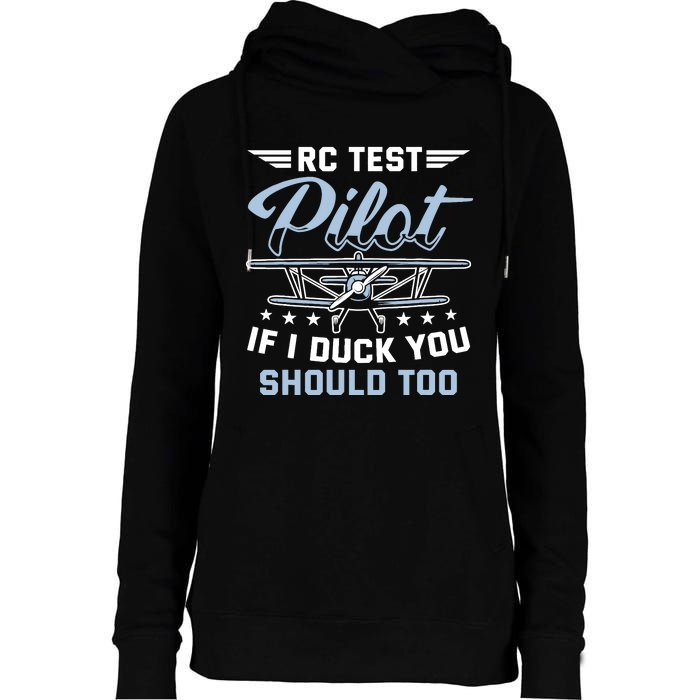 Rc Test Pilot Model Airplane Pilot Model Flight Rc Airplane Womens Funnel Neck Pullover Hood