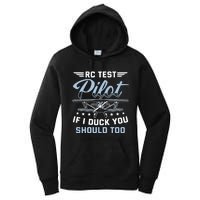 Rc Test Pilot Model Airplane Pilot Model Flight Rc Airplane Women's Pullover Hoodie