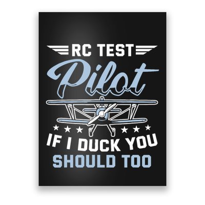 Rc Test Pilot Model Airplane Pilot Model Flight Rc Airplane Poster