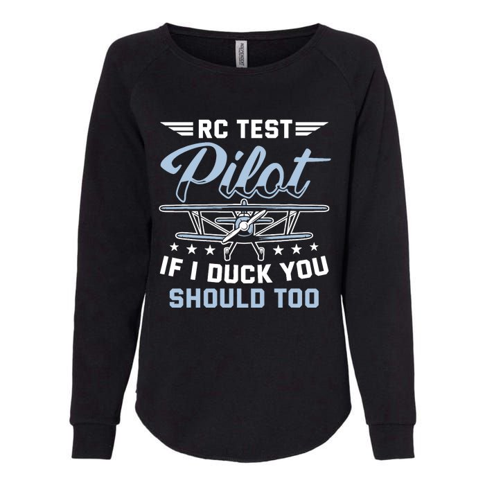 Rc Test Pilot Model Airplane Pilot Model Flight Rc Airplane Womens California Wash Sweatshirt