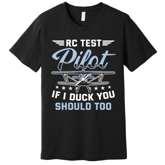 Rc Test Pilot Model Airplane Pilot Model Flight Rc Airplane Premium T-Shirt