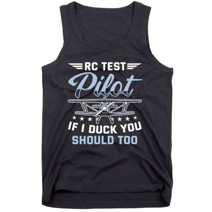 Rc Test Pilot Model Airplane Pilot Model Flight Rc Airplane Tank Top