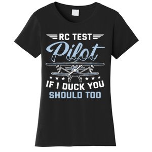 Rc Test Pilot Model Airplane Pilot Model Flight Rc Airplane Women's T-Shirt