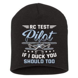 Rc Test Pilot Model Airplane Pilot Model Flight Rc Airplane Short Acrylic Beanie