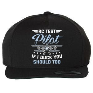 Rc Test Pilot Model Airplane Pilot Model Flight Rc Airplane Wool Snapback Cap