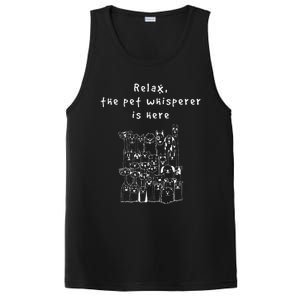 Relax The Pet Whisperer Is Here Funny Dog Cat Pet Sitter PosiCharge Competitor Tank