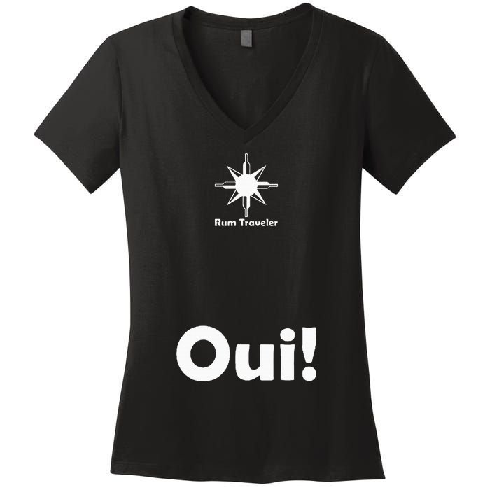 Rum Traveler Parlezvous Rhum Women's V-Neck T-Shirt