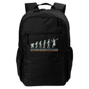 Retro Tennis Player Evolution Racket Game Sports Lover Daily Commute Backpack