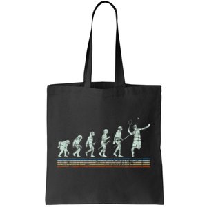 Retro Tennis Player Evolution Racket Game Sports Lover Tote Bag