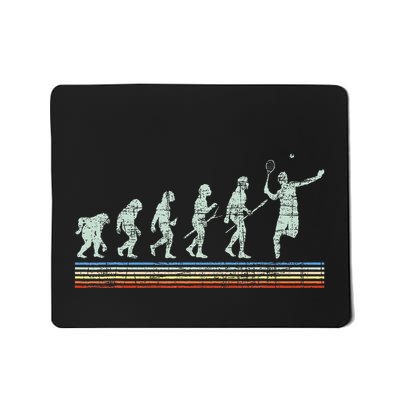 Retro Tennis Player Evolution Racket Game Sports Lover Mousepad