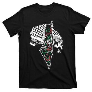 Rashida Tlaib Palestine Shemagh Map T-Shirt