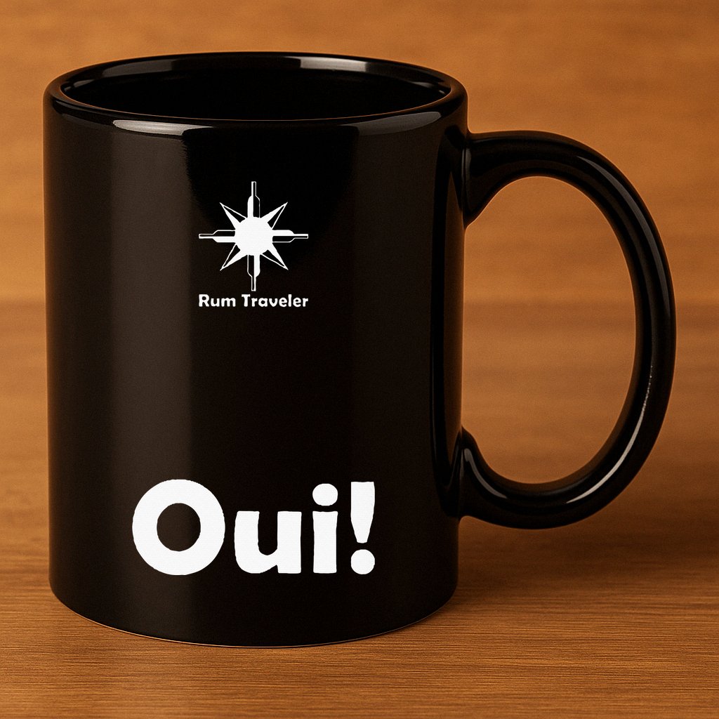 Rum Traveler Parlezvous Rhum 11oz C Handle Ceramic Mug